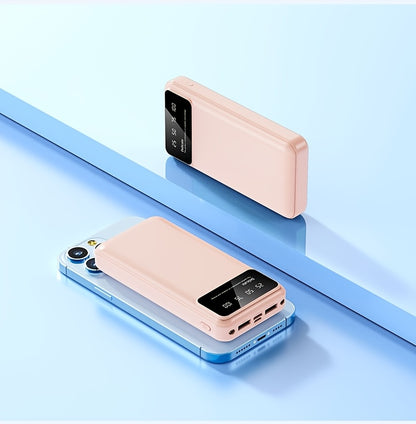 50000mAh Large Capacity Portable Power Bank with LED Display, Flashlight & Fast Charging – Emergency Backup Battery for Phones, Tablets & Electronics, Camping & Travel