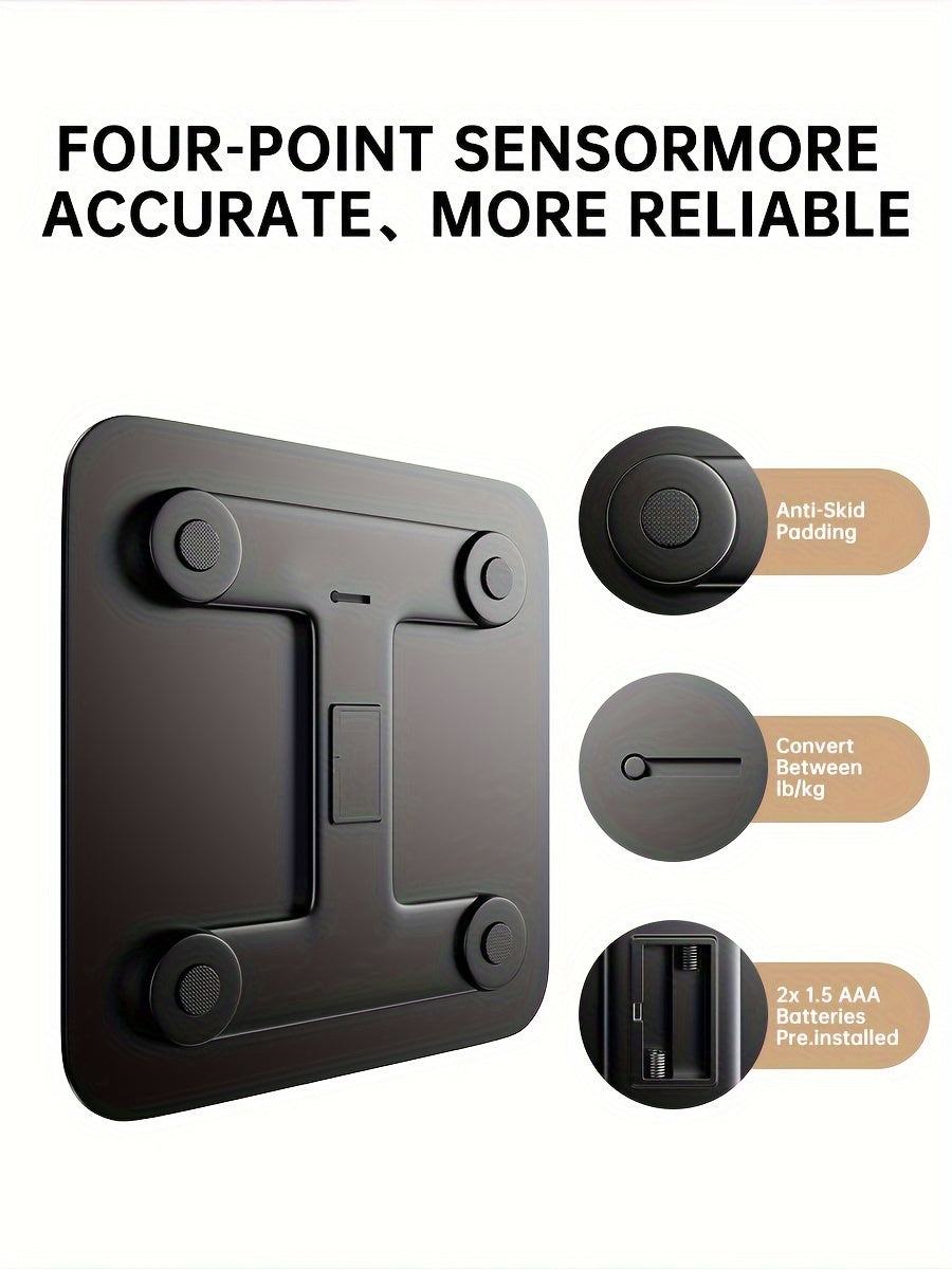 396-Pound Weight Scale, Electronic Scale, Bathroom Scale, Personal Scale, High-Precision Weight Scale, with LCD High-Definition Display And Temperature Display (Switchable KG/LB Units) Large Platform, Durable And Safe, Random Color, Random Pattern