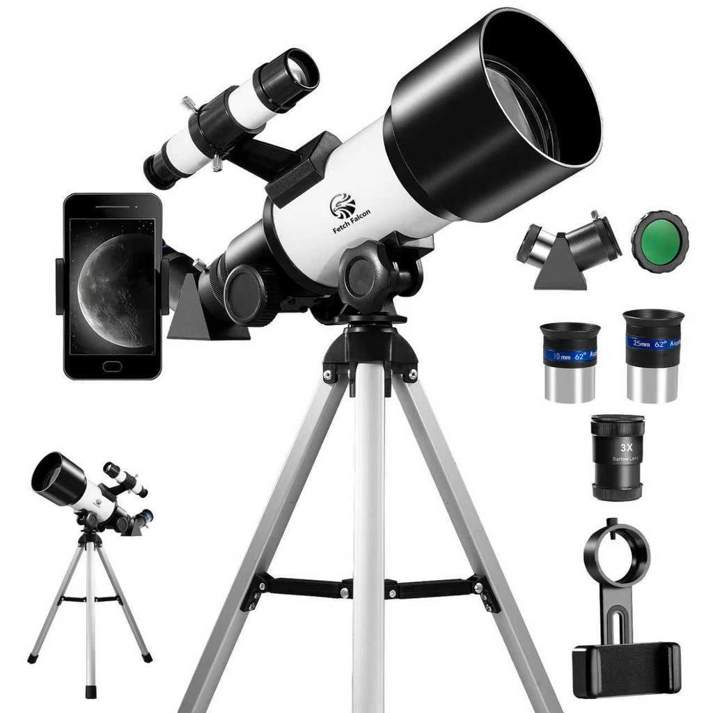 HD 150X Astronomical Telescope High-Powered,Portable with 700mm Aperture (HD Refractor, Tripod, Phone Adapter) Ideal for Stargazing and Space Exploration