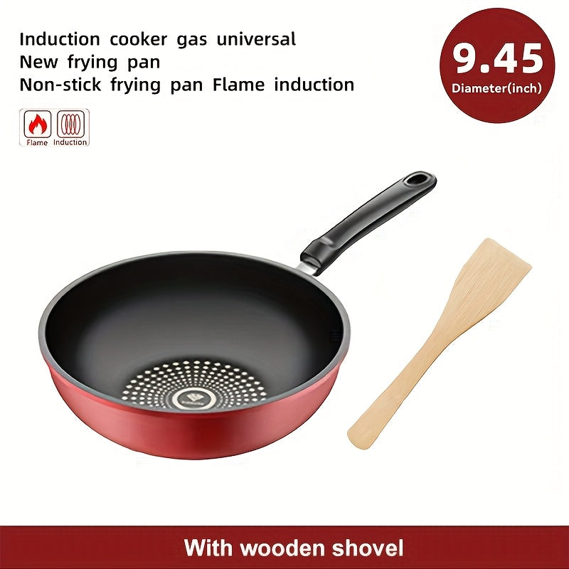 Cast Iron Frying Pan with Lid 24cm – Non-Stick Lightweight Skillet, Induction & Gas Compatible, Dishwasher Safe, Smokeless Cooking Pan for Steaks, Pancakes & Breakfast | ShopVora CA