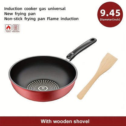 Cast Iron Frying Pan with Lid 24cm – Non-Stick Lightweight Skillet, Induction & Gas Compatible, Dishwasher Safe, Smokeless Cooking Pan for Steaks, Pancakes & Breakfast | ShopVora CA