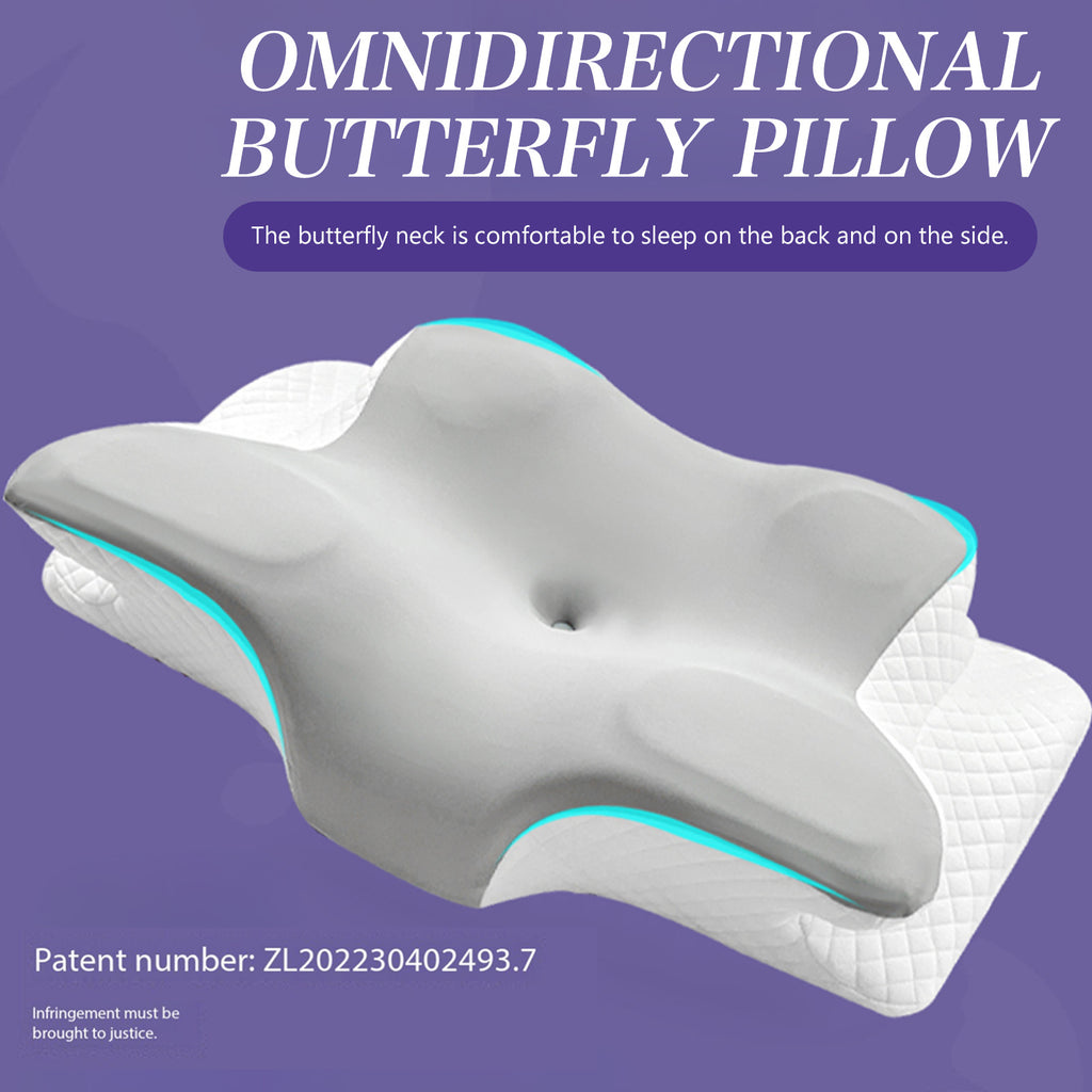 1pc Cervical Pillow, Slow Rebound Cool Soft Pillow, Ergonomic Orthopedic Sleep Neck Contour Support Pillow for Side Sleeping, Orthopedic Support, Machine Washable Pillowcase - Perfect for Sleep, Ergonomic Orthopedic Pillow for Side, Back, And Stomach Slee