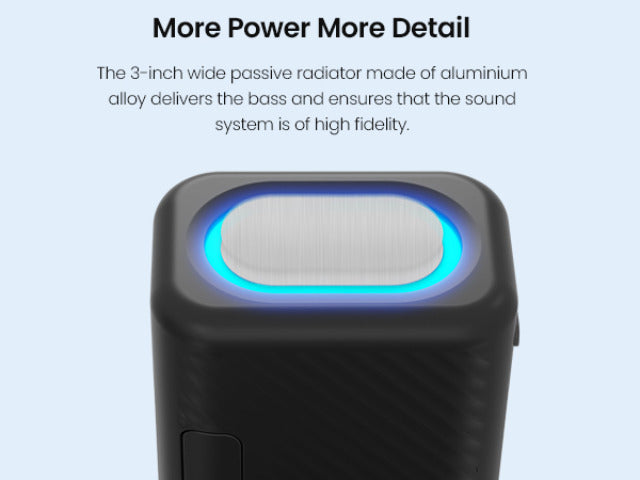 LED Bluetooth Speaker with Dynamic Lights, BT 5.3 TWS Wireless, Crystal Clear Sound, All-Day Playtime, AUX & TF Card – Perfect Gift for Friends, Family, Father & Mother Canada