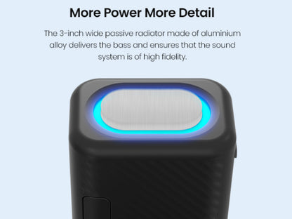 LED Bluetooth Speaker with Dynamic Lights, BT 5.3 TWS Wireless, Crystal Clear Sound, All-Day Playtime, AUX & TF Card – Perfect Gift for Friends, Family, Father & Mother Canada