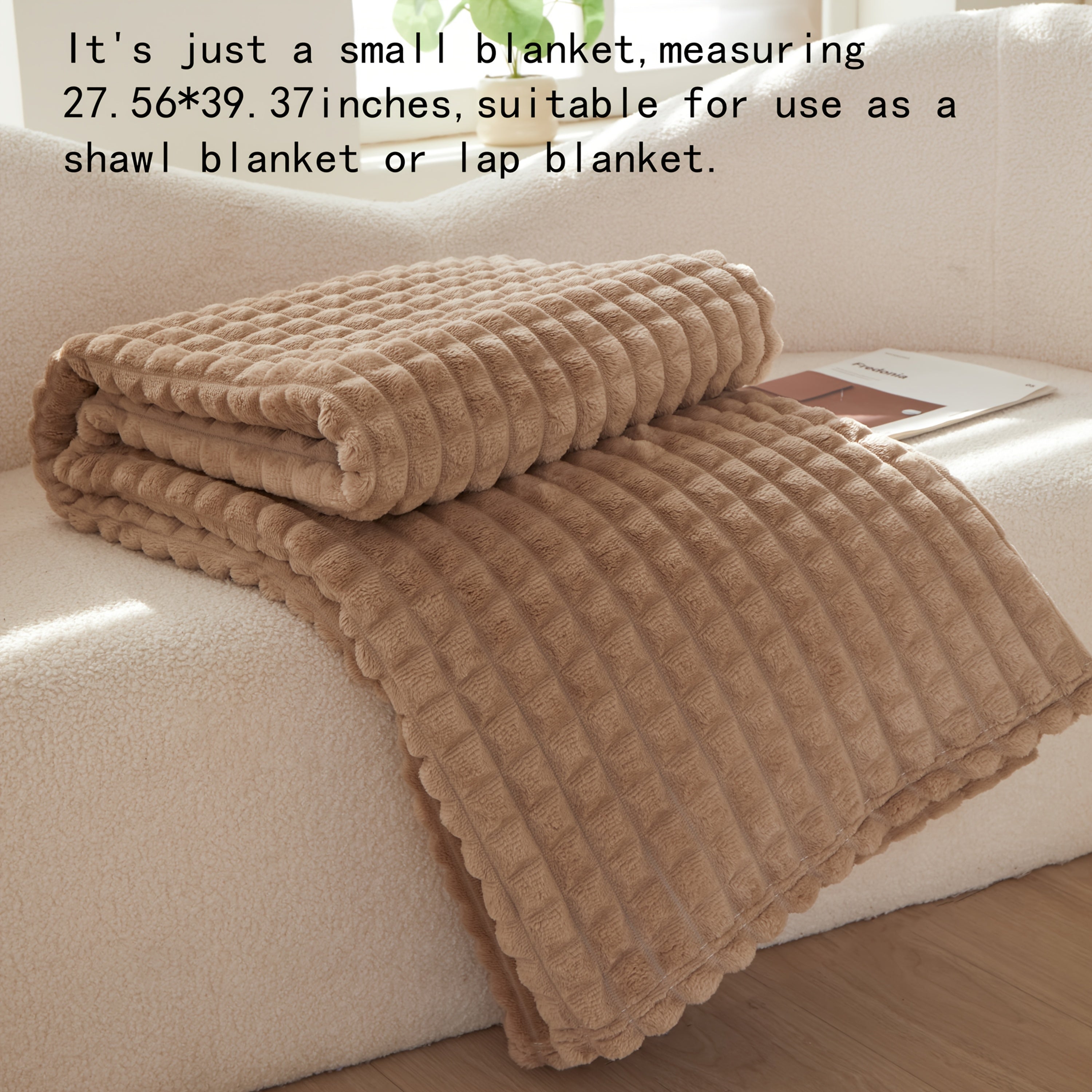 Soft Warm Throw Blanket All-Season Plush Sofa Blanket for Naps Office Camping Pet-Friendly Bedspread Multiple Sizes and Colors