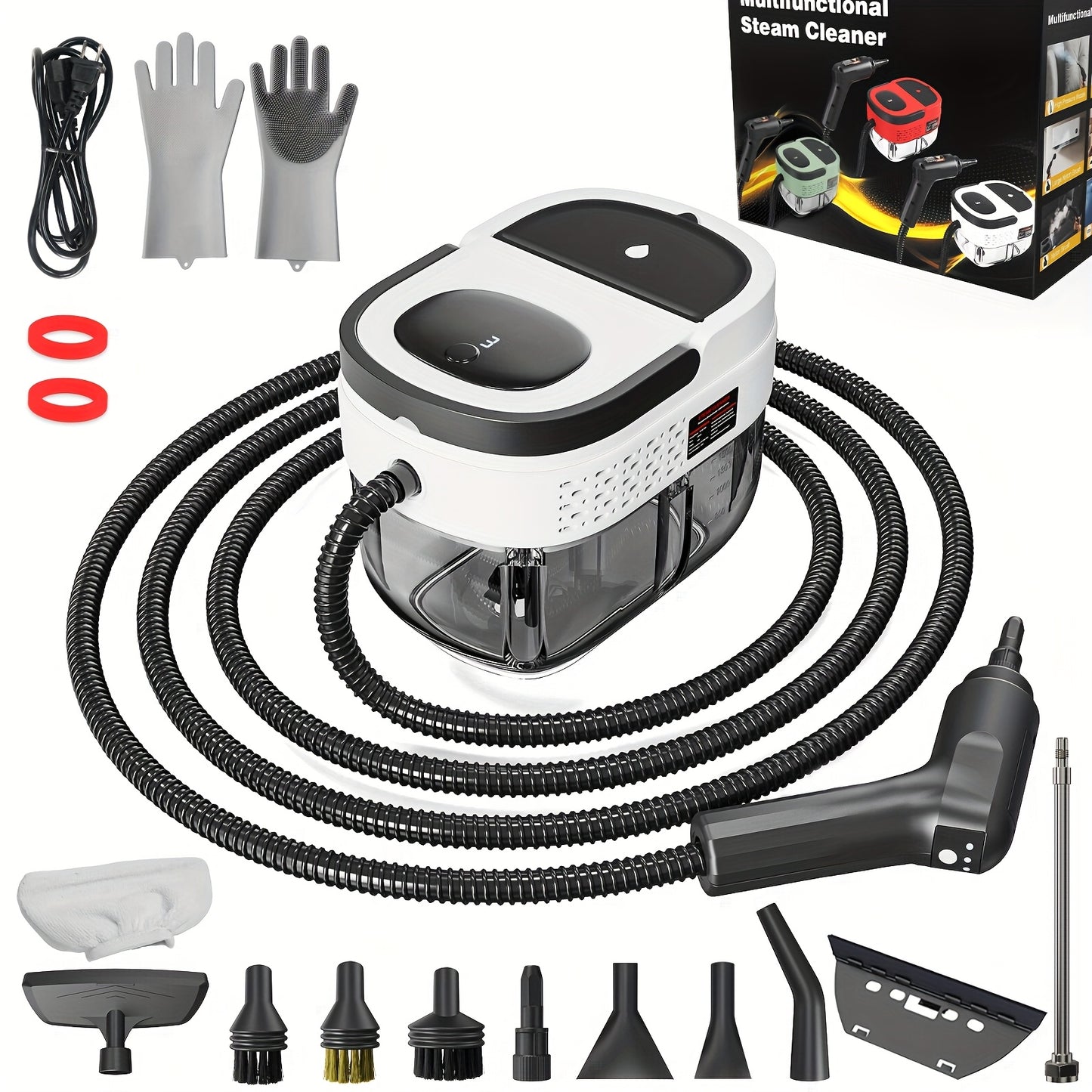 2500W Handheld Steam Cleaner with 54.1oz Large Water Tank – High Pressure Portable Steamer, 3-Level Adjustable Handle for Home, Car Detailing, Bed Bugs, Furniture & Grout | ShopVora CA