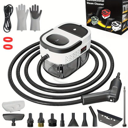 2500W Handheld Steam Cleaner with 54.1oz Large Water Tank – High Pressure Portable Steamer, 3-Level Adjustable Handle for Home, Car Detailing, Bed Bugs, Furniture & Grout | ShopVora CA