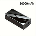 High-Capacity 50000mAh Power Bank Fast Charging Portable Charger with LED Display, Multiple USB-C & USB Ports, Built-in Flashlight – Emergency Backup Battery for Travel, Camping & Outdoor Adventures