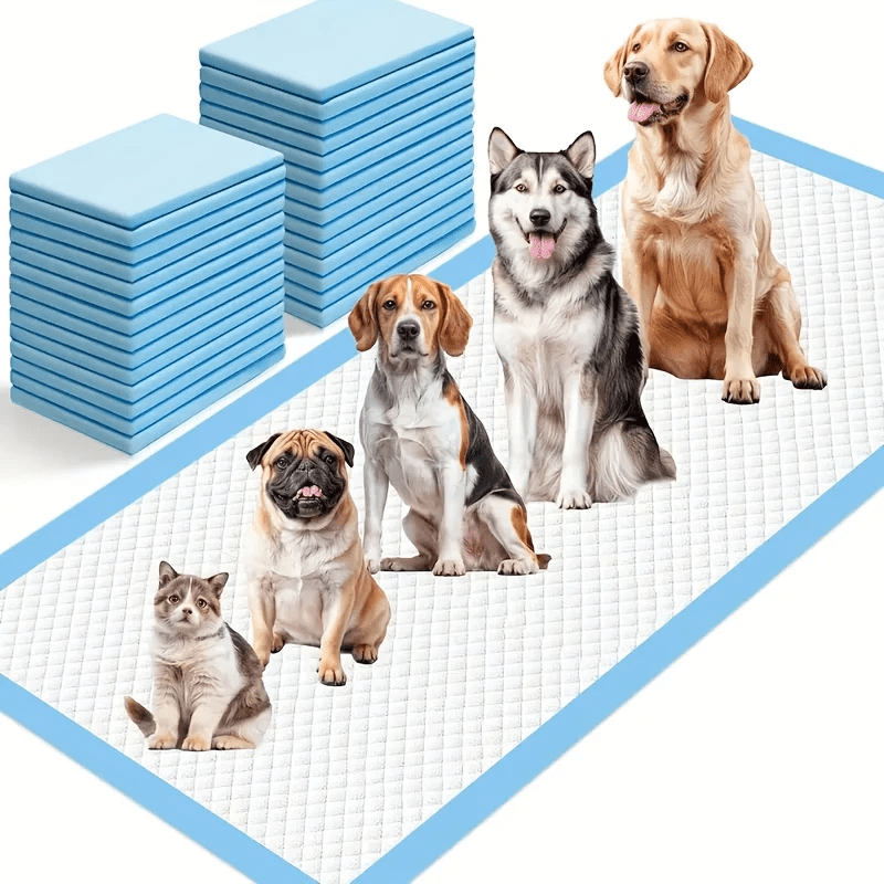 XXXXL Dog Pee Pads Super Absorbent Leak-Proof 34"x28" – Odor-Control Disposable Puppy Potty Training Pads for Dogs, Cats & Pets, Multi-Pack