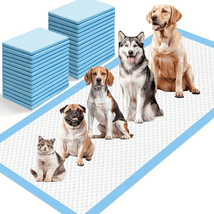 XXXXL Dog Pee Pads Super Absorbent Leak-Proof 34"x28" – Odor-Control Disposable Puppy Potty Training Pads for Dogs, Cats & Pets, Multi-Pack
