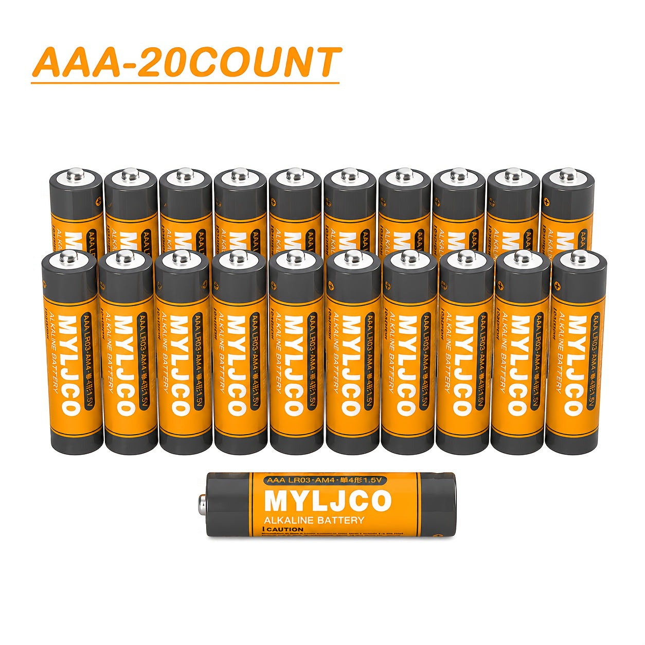 AA & AAA Alkaline Batteries Bulk Pack 8 / 20 / 48 Count – 1.5V Long-Lasting Stable Output for Remote Controls, Toys, Clocks, Flashlights & Holiday Decor, Home & Office Canada