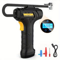 Tire Inflator Portable Air Compressor with Auto-Shutoff, Handheld Air Pump, 150 PSI Cordless Car Tires Pump with Digital Pressure Gauge/Led Light for Cars, Motorcycles, Bikes, Ball - Compact, Rechargeable, And Easy-To-Use Design, Car Additions