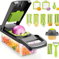 Vegetable Chopper, Pro 16in 1 Multifunctional, Fruit And Veggie Chopper, Vegetable Slicer Dicer Cutter, Salad, Garlic Chopper, Potatoe Slicer, Home Essentials & Kitchen Gadgets.