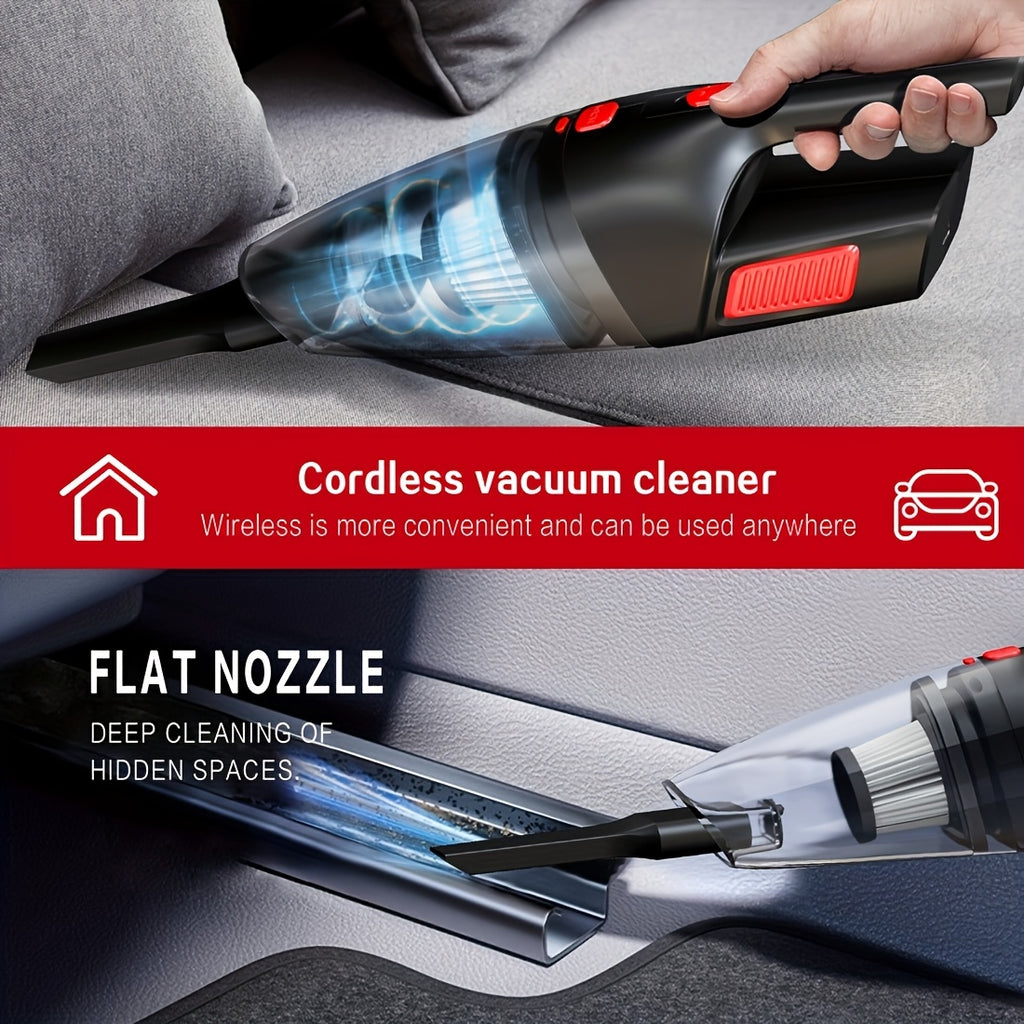 Home Vacuum Cleaner, 6800PA Powerful Suction, Portable Vacuum, Easy-To-Use Vacuum, 2000Mah High Capacity, Quiet Operation, Ideal for Car Interiors, Home And Pet Cleaning, Women'S Car Additions, Automotive Supplies And Gifts