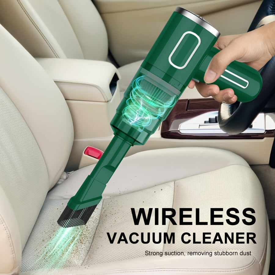 Portable Cordless Handheld Vacuum Cleaner – Upgraded Cyclone Suction, Rechargeable Wireless Vacuum for Car, Home & Office, Strong Suction Mini Vacuum with Filter
