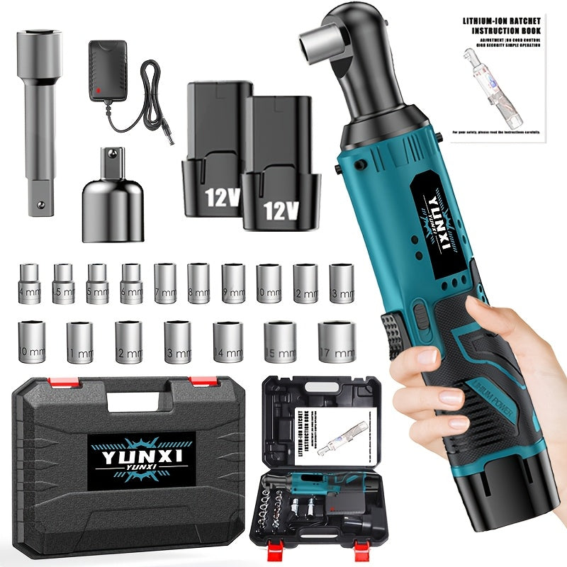 Ratchet Wrench Kit Tool Set, Including Ratchet Wrench, Socket, And Screwdriver Kit, Suitable for Ship And Vehicle Maintenance, Ship Repair Kit | Organizing Toolbox for Quick Use in Homes And Cars