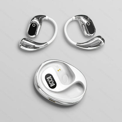 150 Language AI Translator OWS Earphones – Open-Ear Design, Free Forever, Simultaneous Interpretation, Dual-Ear Mode, Live Recording, LED Battery Display & Deep Bass Capacitive Mic