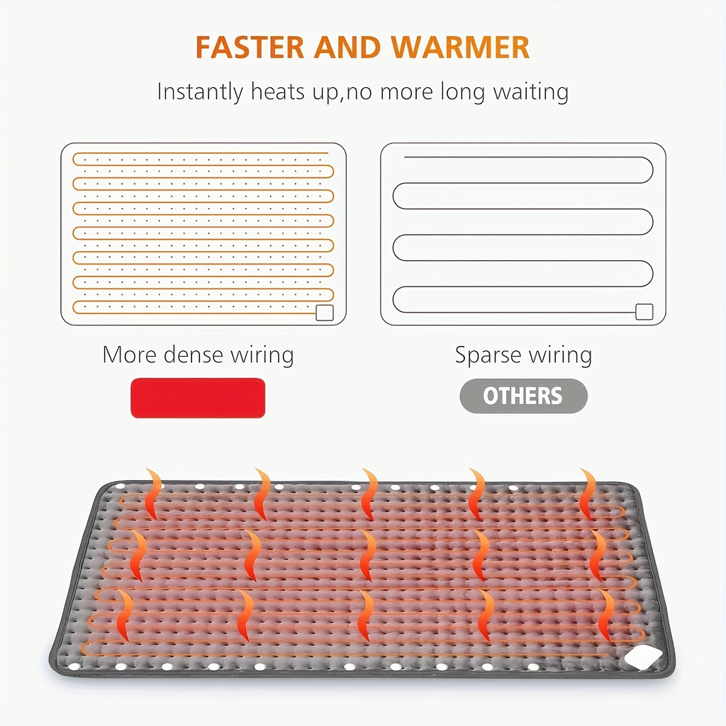Heating Pad & Foot Warmer, Temperature Settings & Auto Shut Off, Washable Fast Heated Feet Warmers, Electric Heating Pads for Back Feet Shoulders, Etc.