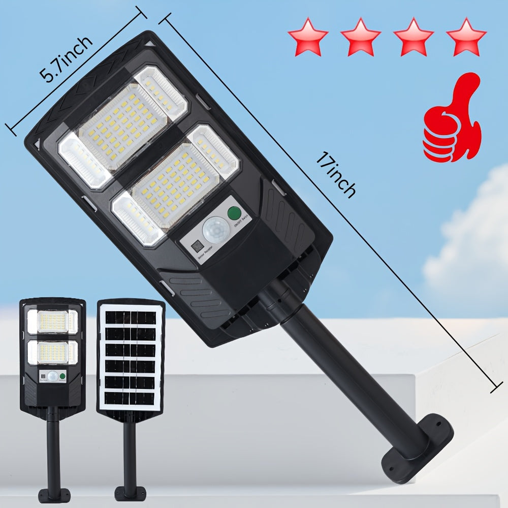 Super Bright Outdoor Solar Lights, Wide Angle Motion Sensor, Automatically Adjust Brightness From Dusk to Dawn,, Very Suitable for Commercial Areas, Parking Lots, Courtyards, Gardens, Garages, Farms, Etc., Outdoor Security.Lighting.