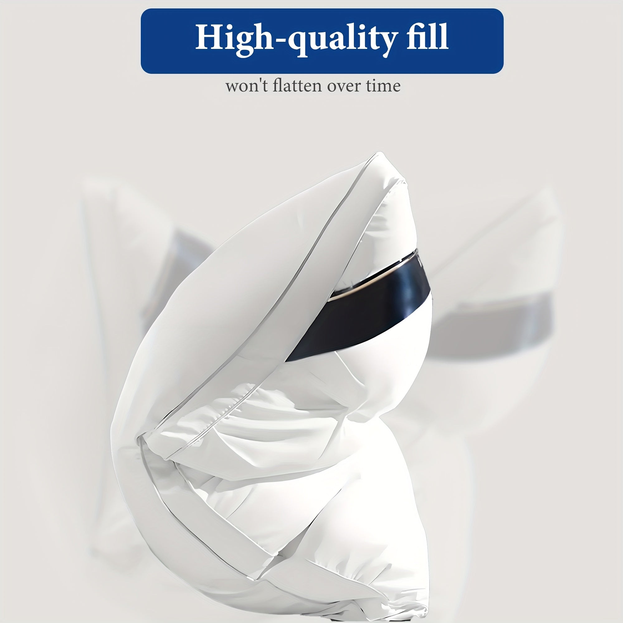 2pcs Luxury Hotel Pillows - Ultra Plush Heavyweight Bed Pillows with Slow Rebound & Neck Support | All-Season Cooling Pillows for Side, Back And Stomach Sleepers | Non-Flattening Plush Comfort Design