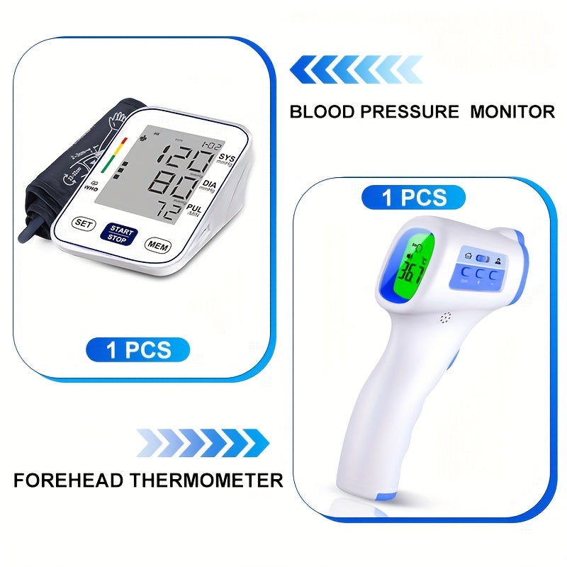 Non-Touch Forehead Thermometer 3-in-1 Mode, Digital Infrared Thermometer for Adults & Babies with 3-Color Backlight Fever Alarm Silent & Memory Mode, Fast Accurate Home Medical Travel Thermometer