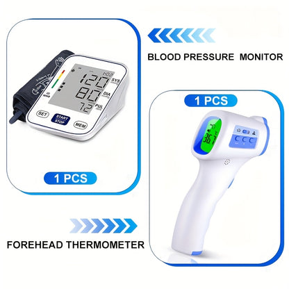 Non-Touch Forehead Thermometer 3-in-1 Mode, Digital Infrared Thermometer for Adults & Babies with 3-Color Backlight Fever Alarm Silent & Memory Mode, Fast Accurate Home Medical Travel Thermometer