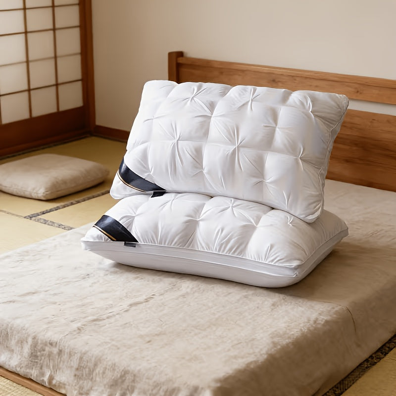 Heavyweight Plush Bed Pillows 2-Pack – Ultra Soft Slow Rebound Neck Support, All-Season Cooling, Non-Flattening for Side, Back & Stomach Sleepers – Luxury Hotel Quality