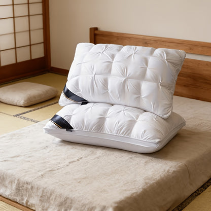 Heavyweight Plush Bed Pillows 2-Pack – Ultra Soft Slow Rebound Neck Support, All-Season Cooling, Non-Flattening for Side, Back & Stomach Sleepers – Luxury Hotel Quality