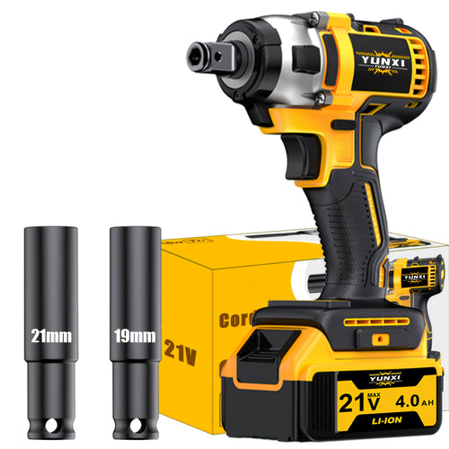 21V Cordless Impact Wrench with Battery & Fast Charger – Portable Lithium-Ion Power Tool for Home, Auto & Workshop Use, Multiple Bundle Options | Canada