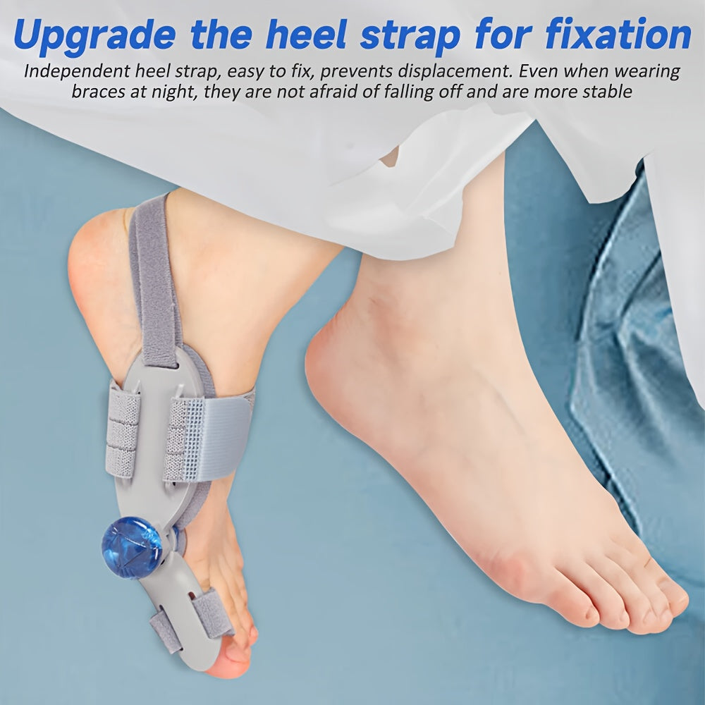 Bunion Corrector for Men & Women – Adjustable Knob Double Toe Straightener with Anti-Slip Heel Strap, Big Toe Separator for Foot Pain Relief & Comfort Support, Fits Left & Right Feet | ShopVora CA