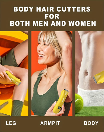 WEEME Precision LED Bikini & Body Trimmer for Men & Women – Painless Hair Removal, USB Rechargeable, LCD Display, Skin-Friendly Epilator, Father's Day Gift