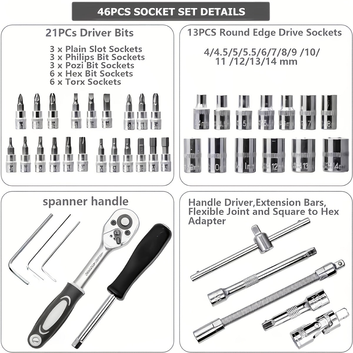 Car Maintenance Tool Set, Auto Repair Wrench, Multipurpose Ratchet Tool Set - Ratchet Torque Wrench And Screwdriver, Portable Vehicle And Bicycle Repair Tools, Ideal Gift for Mechanics And Mechanical DIY Enthusiasts, Mechanic Tool Set.