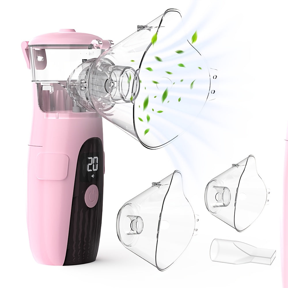 Portable Nebulizer | Handheld Soundwave Technology Mesh Inhaler for Adults & Kids, Silent Operation, Compact Travel-Friendly with Easy-Clean System, USB Powered - IKEENER