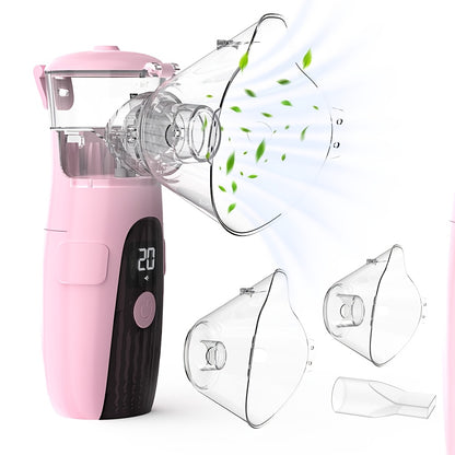 Portable Mesh Nebulizer Inhaler – Handheld Soundwave Technology, Silent Operation, USB Powered, Easy-Clean System, Compact Travel-Friendly for Adults & Kids, Respiratory Care at Home | ShopVora CA