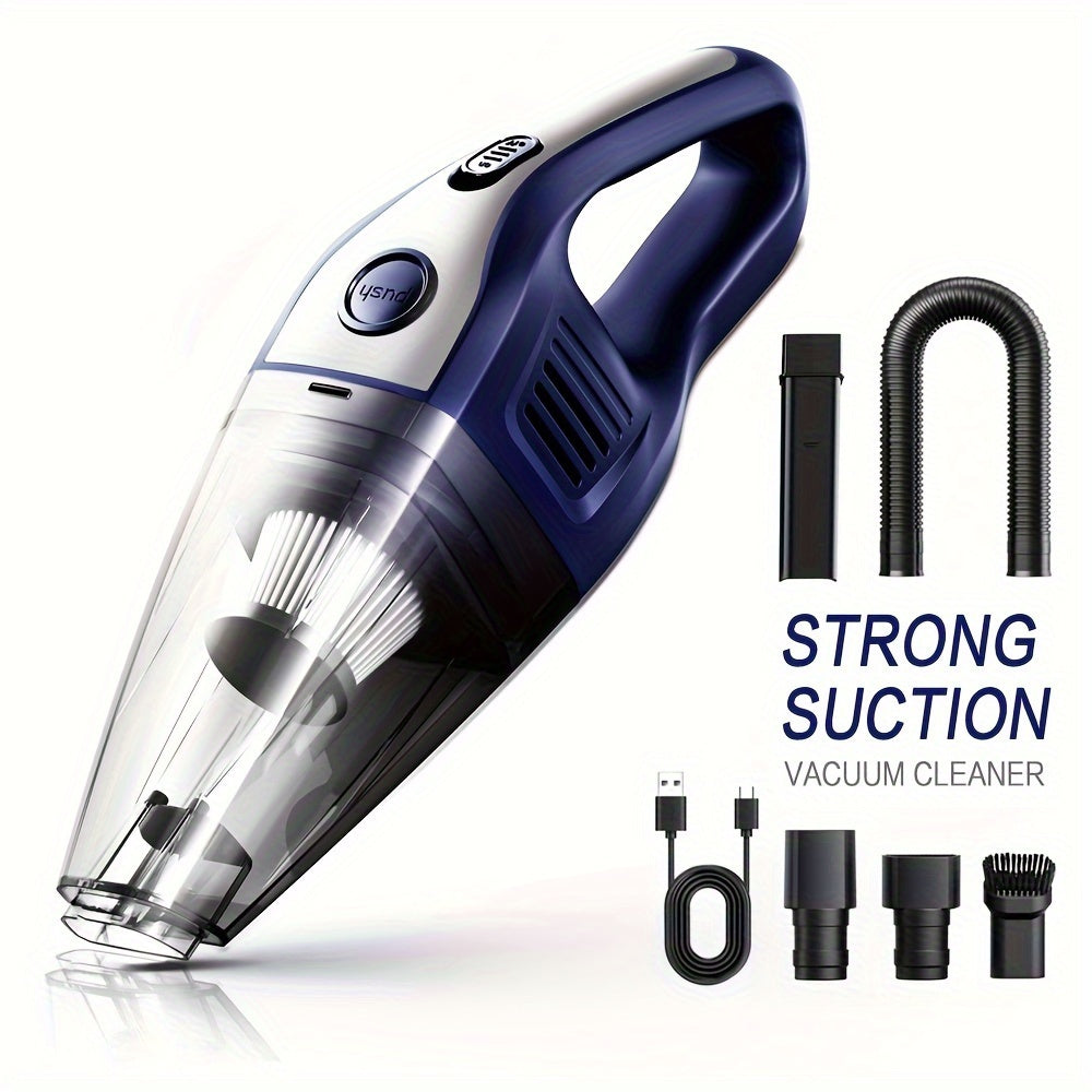Wireless Handheld Vacuum Cleaner Portable USB Rechargeable Mini Vacuum with Powerful Suction & Multiple Attachments – Car, Home & Office