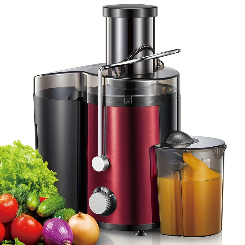 500W Centrifugal Juicer Stainless Steel – 3-Inch Wide Inlet, BPA-Free, Includes Measuring Cup & Discharge Cover, Fast & Easy Fruit and Vegetable Juicer