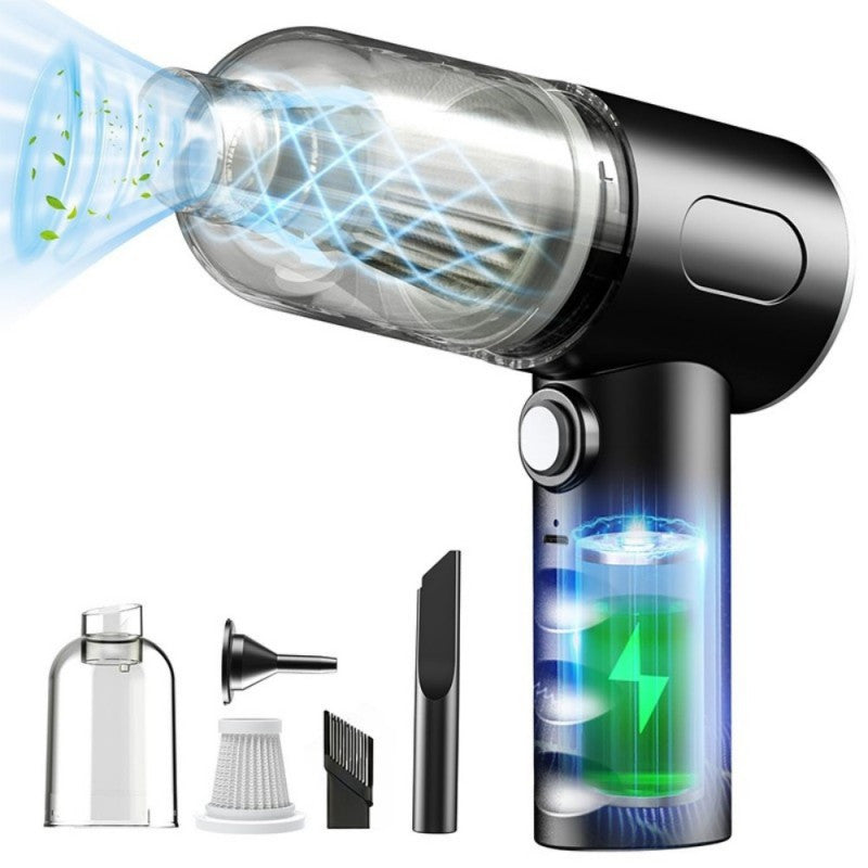 Handheld Vacuum Cleaner Portable Blow and Suction with Side Brushes Anti-Tangle Hair Design Detachable Crevice Tool Low Noise 40dB 7Kpa Suction Power Suitable for Blow & Suction for Cars Home & Office DustIncludes a Crevice Tool | Valentine's Day and New
