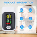 Fingertip Pulse Oximeter Blood Oxygen Saturation Monitor, Heart Rate and Fast Spo2 Reading Oxygen Meter with OLED Screen
