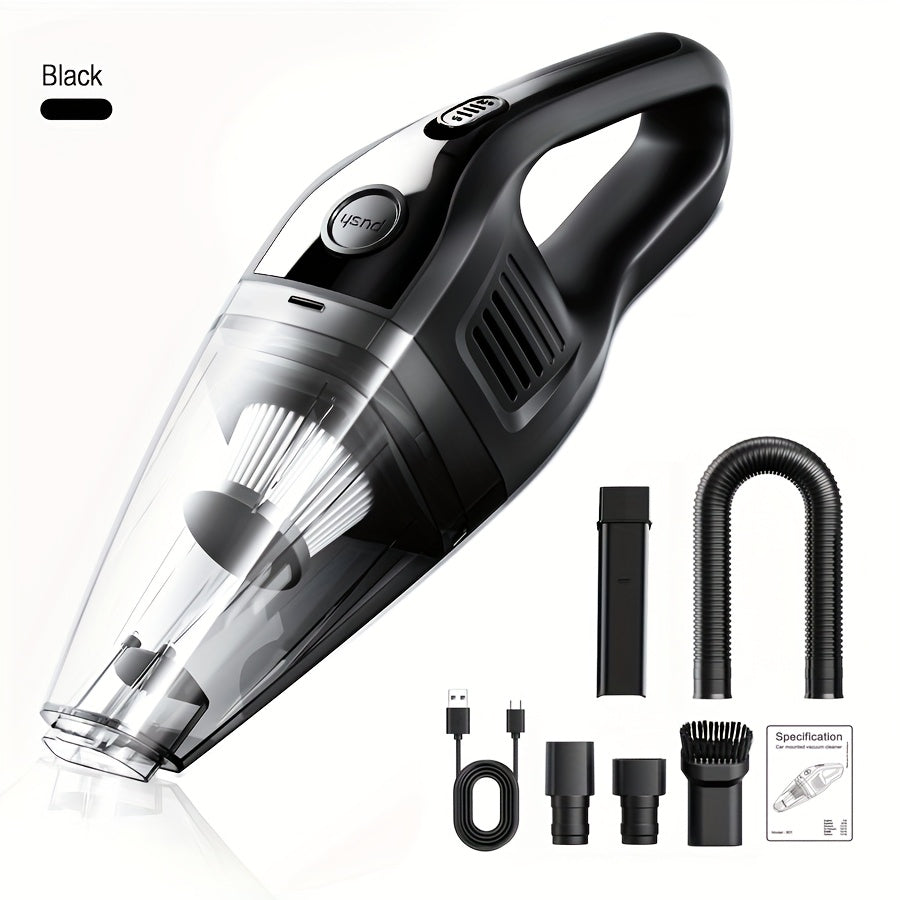 Wireless Handheld Vacuum Cleaner Portable USB Rechargeable Mini Vacuum with Powerful Suction & Multiple Attachments – Car, Home & Office