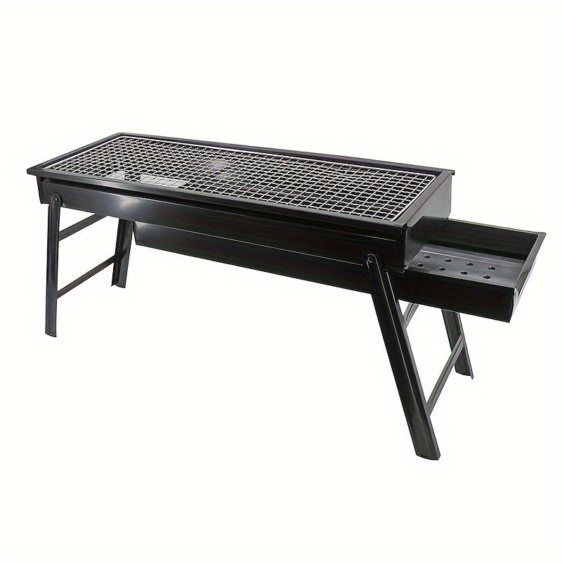 Charcoal Grill, Portable for Barbecue, Folding BBQ Grill, Small for Outdoor Camping Hiking Picnics Traveling 24''x13''x9''