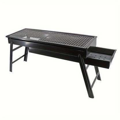 Portable Folding Charcoal BBQ Grill 24x13 Inch – Compact Outdoor Barbecue for Camping, Hiking, Picnics & Travel, Easy Setup & Cleanup | ShopVora CA