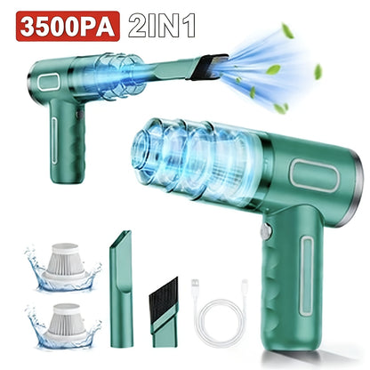 Portable Cordless Handheld Vacuum Cleaner – Upgraded Cyclone Suction, Rechargeable Wireless Vacuum for Car, Home & Office, Strong Suction Mini Vacuum with Filter