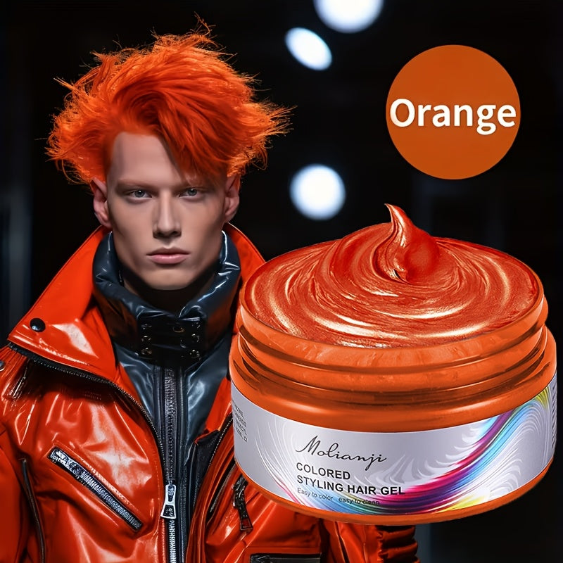 Hair Color Wax Temporary Styling Hair Wax, Easy to Wash, for Daily Styling, Can Mix Your Own Colours for Theme Carnival Festival, Halloween Dressing Party Use, Carnival/Mardi Gras/Masquerade