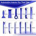 [Auto Clamp Pry Kit] 238pcs Trim Removal Tool, Fastener Remover Plastic Pry Tool Kit, Adhesive Cable Clips Auto Push Pin Bumper Retainer Clip Set with Storage Bag for Panel, Radio, Stereo, Audio, Dash, Window
