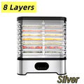 [Digital | Stainless Steel] 5/8-Layer Large Capacity Digital Food Dehydrator | Stainless Steel, Adjustable Settings, Quiet Operation | Ideal for Drying Fruits, Jerky, Vegetables, Herbs, Snacks, And Pet Treats, Perfect for Home And Professional Use