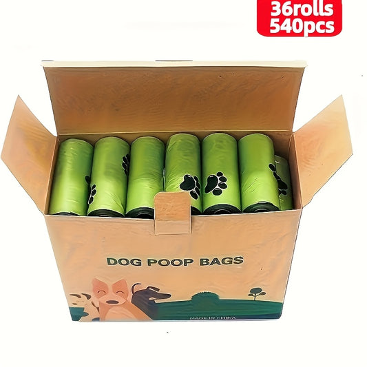 1080/540/270/120 Bags (72/36/18/8 Rolls) Of Scented Pet Poop Bags-Extra Thick, Leak-proof, Odor-proof, Sturdy, Durable, And Tear-resistant; Suitable for All Types Of Dogs, Cats, And Puppies Portable Cleaning Supplies.