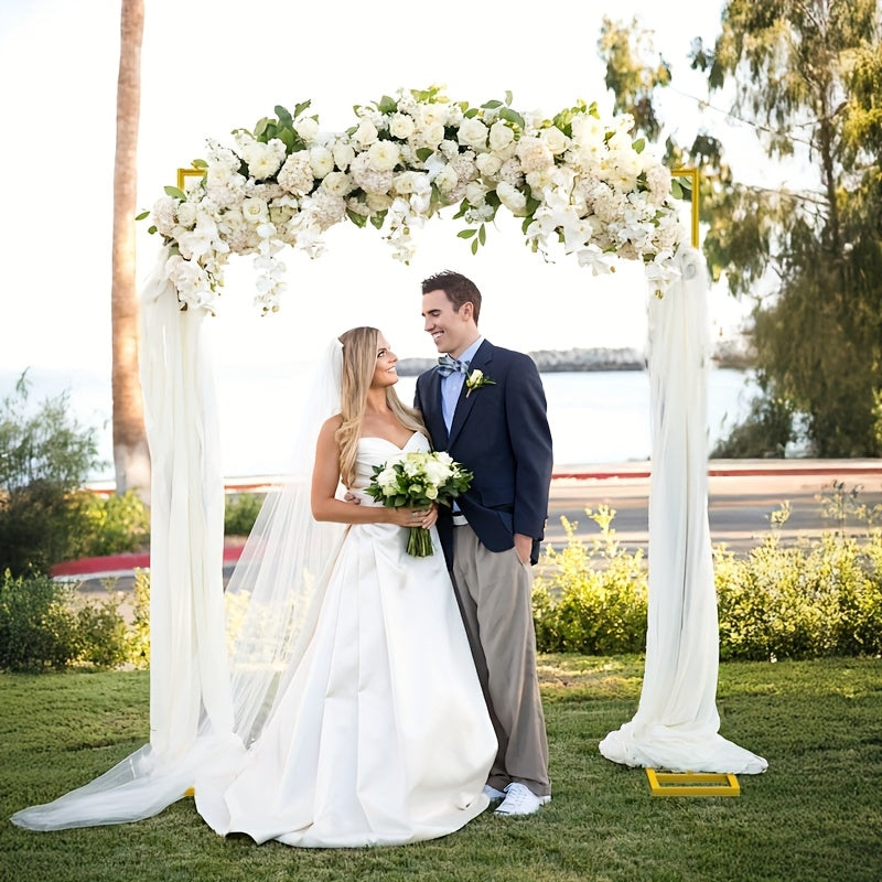 Balloon Arch Frame 6.6ft Square Heavy-Duty Metal Stand & Photo Booth Backdrop Frame – Easy Assembly, Portable & Reusable for Weddings, Birthdays, Baby Showers, Halloween & Christmas Party Canada