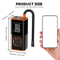Say Goodbye To Inflation Troubles! With A Digital Fast-charging Wireless Air Pump, One-button Automatic Inflation And Deflation Can Quickly Fill Basketballs, Swimming Rings And Car Tyres, Suitable For Both Car And Home