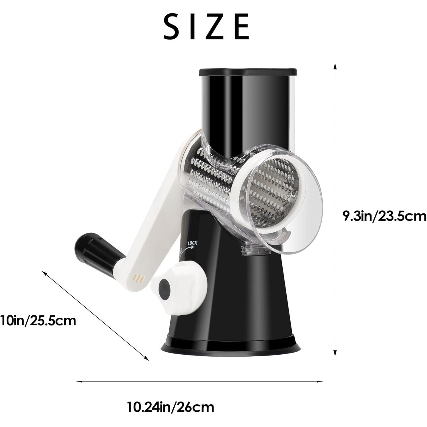 4pcs Multi Functional Hand Cranked Vegetable Cutter, Household Kitchen Manual Vegetable Machine, Slicer, Slicer, Drum Type Vegetable Cutter