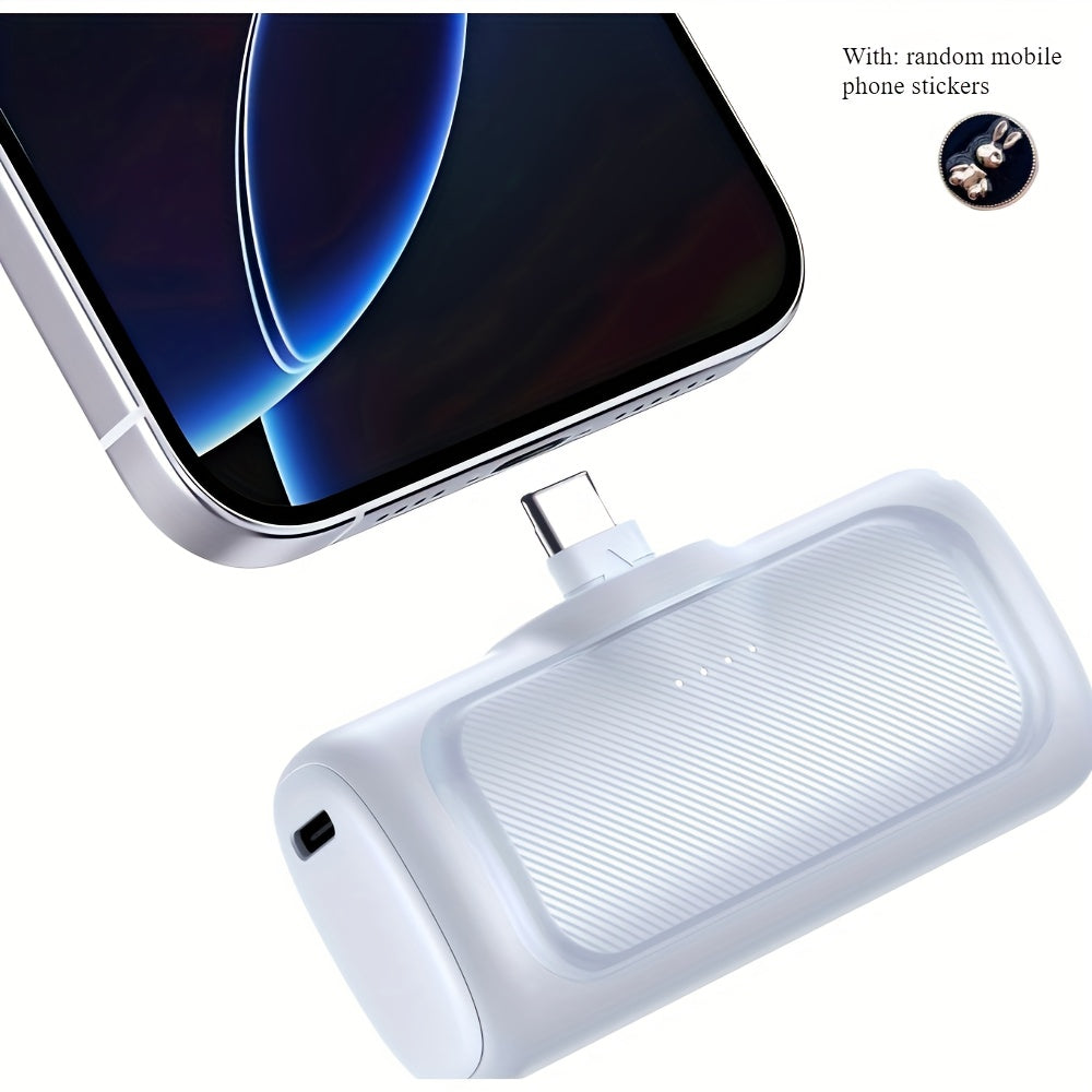 5000mAh Mini Power Bank 22.5W Fast Charging USB-C Compact Capsule Portable Charger PD 3.0 QC 3.0 Compatible with iPhone 16 15 Android Samsung - Canada
